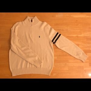 Men’s Polo Ralph Lauren Quarter Zip Sweater size L